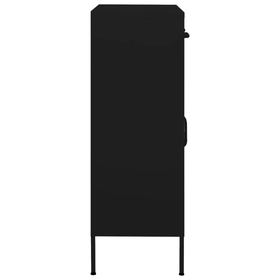Armoire de rangement Noir 80x35x101,5 cm Acier - 3