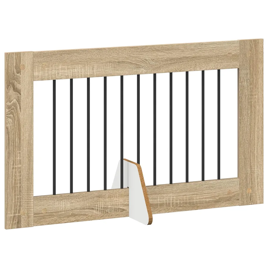 Porte de chien pliable avec supports 4 pcs Chêne Sonoma 401 cm - 3