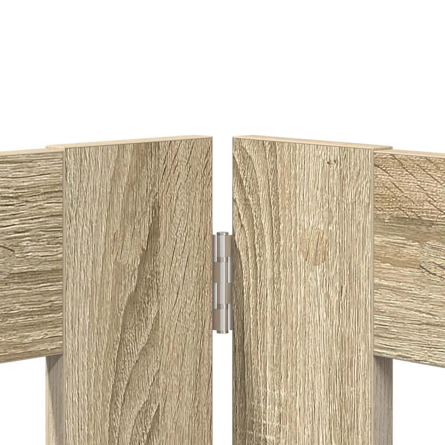 Porte de chien pliable avec supports 4 pcs Chêne Sonoma 401 cm - 4