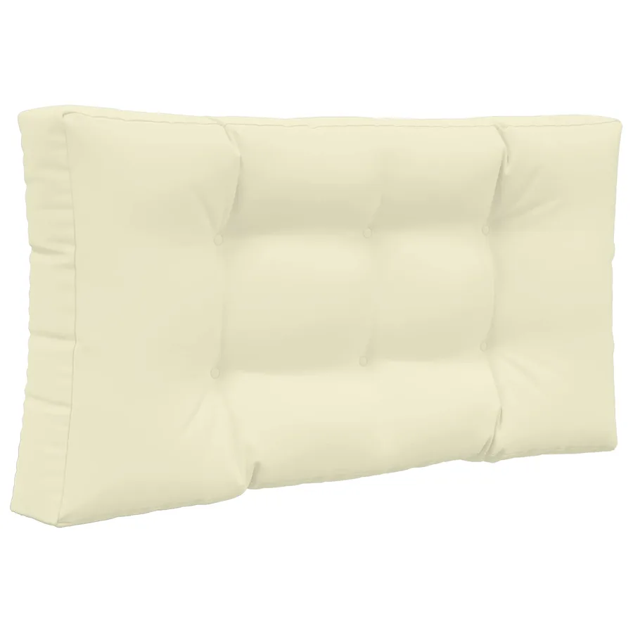 Coussin de canapé d'extérieur 3 pcs Crème Polyester - 5