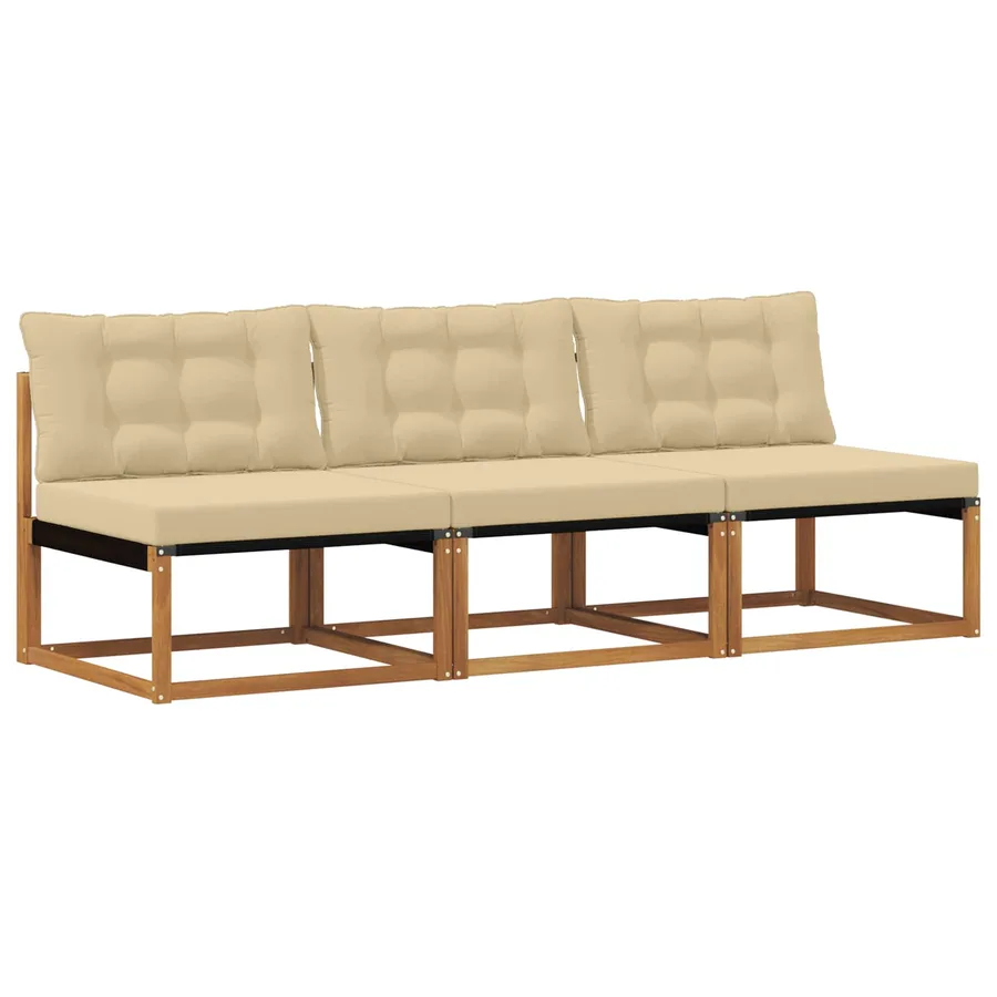 3 Pièce Sofa de milieu extérieur - 2