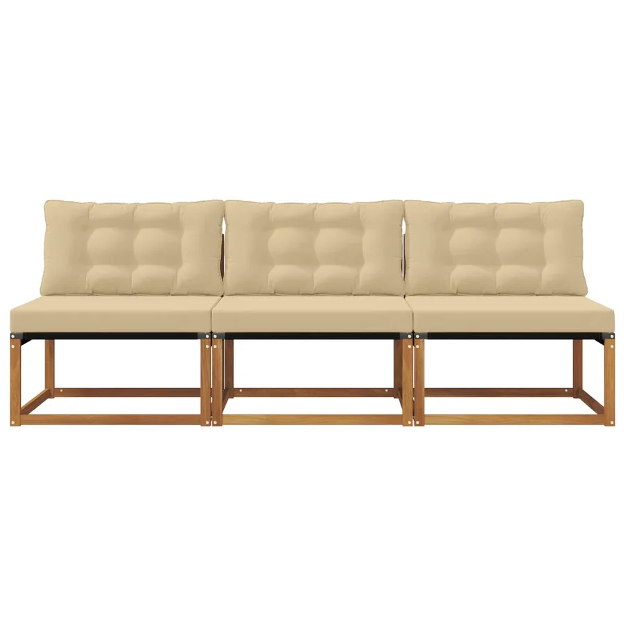 3 Pièce Sofa de milieu extérieur - 4