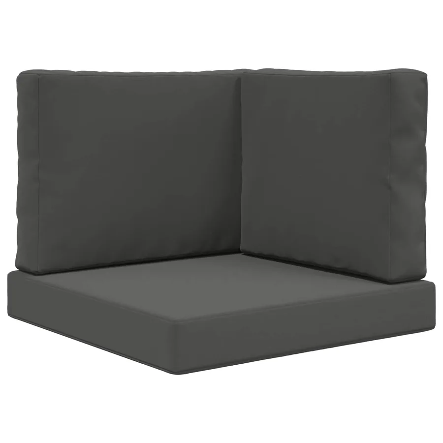 Coussin de canapé d'extérieur 3 pcs Anthracite Polyester - 2