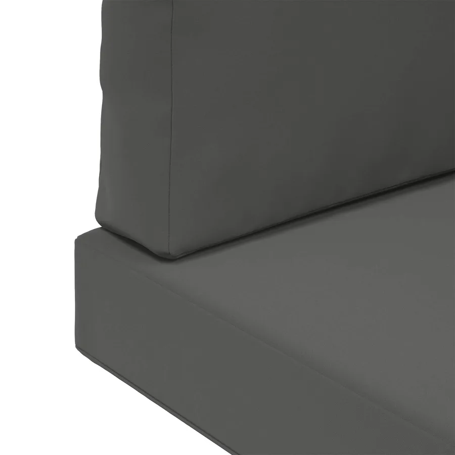 Coussin de canapé d'extérieur 3 pcs Anthracite Polyester - 9