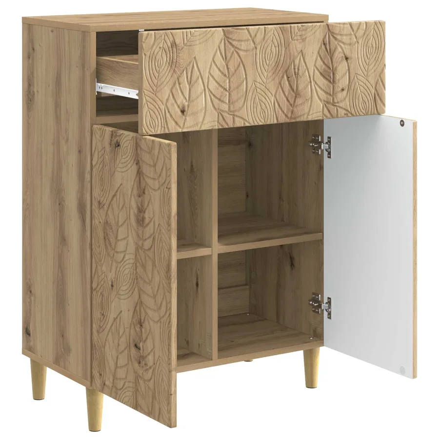 Buffet Chêne artisanal 66 x 34,5 x 90 cm Bois d'ingénierie - 4