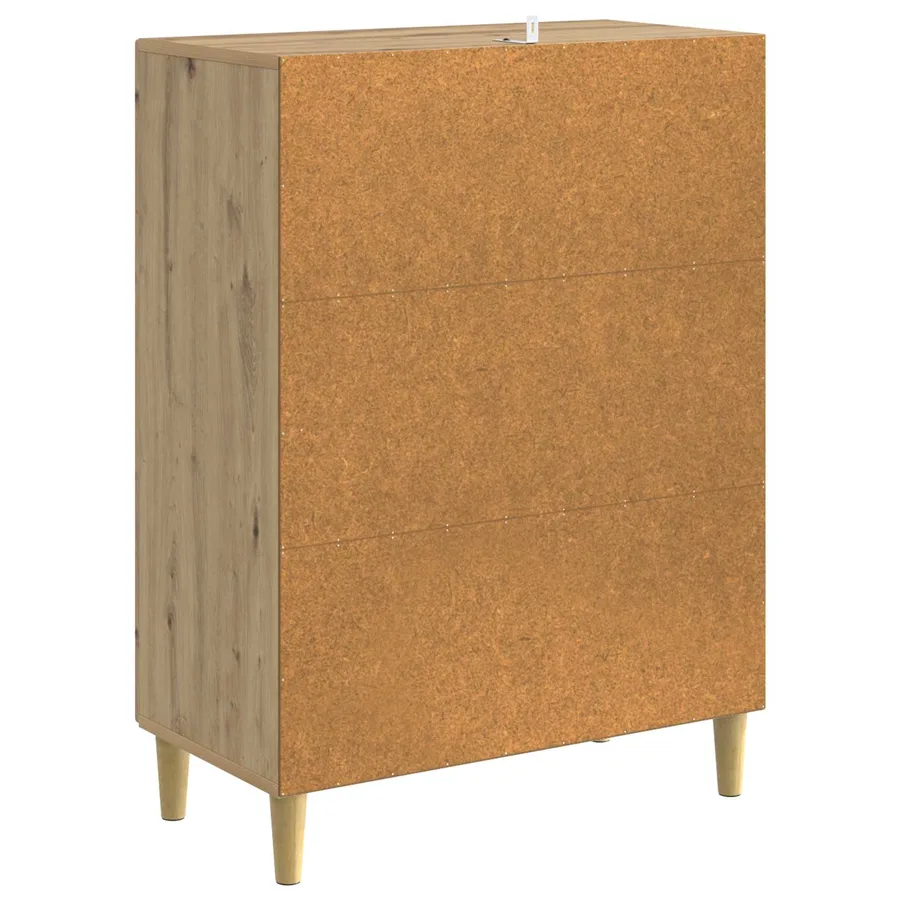 Buffet Chêne artisanal 66 x 34,5 x 90 cm Bois d'ingénierie - 7