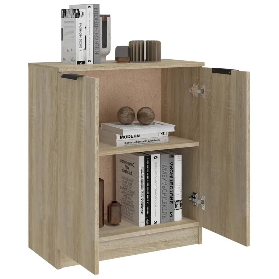 Buffet Chêne sonoma 60x30x70 cm Bois d'ingénierie - 6