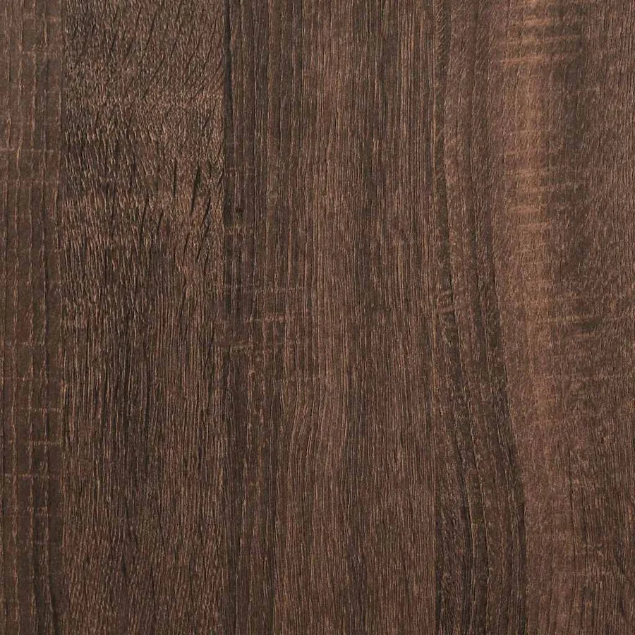 Buffet avec lumières LED chêne marron 80x35x75 cm - 14
