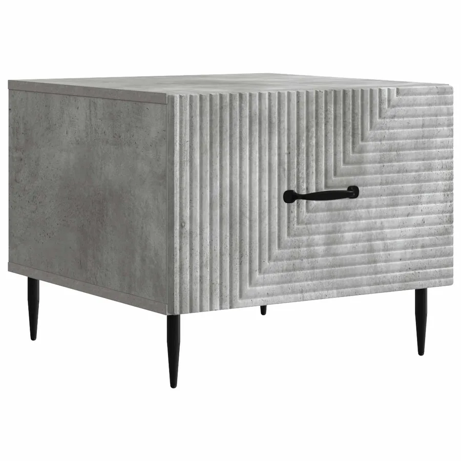 Table basse Gris béton 49 x 50 x 40 cm Bois d'ingénierie - 2