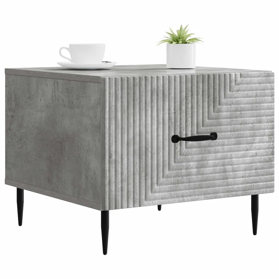 Table basse Gris béton 49 x 50 x 40 cm Bois d'ingénierie - 3