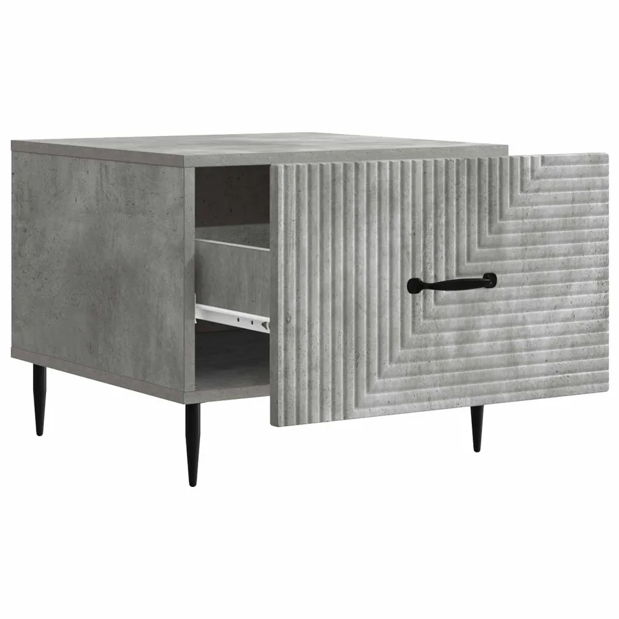 Table basse Gris béton 49 x 50 x 40 cm Bois d'ingénierie - 4