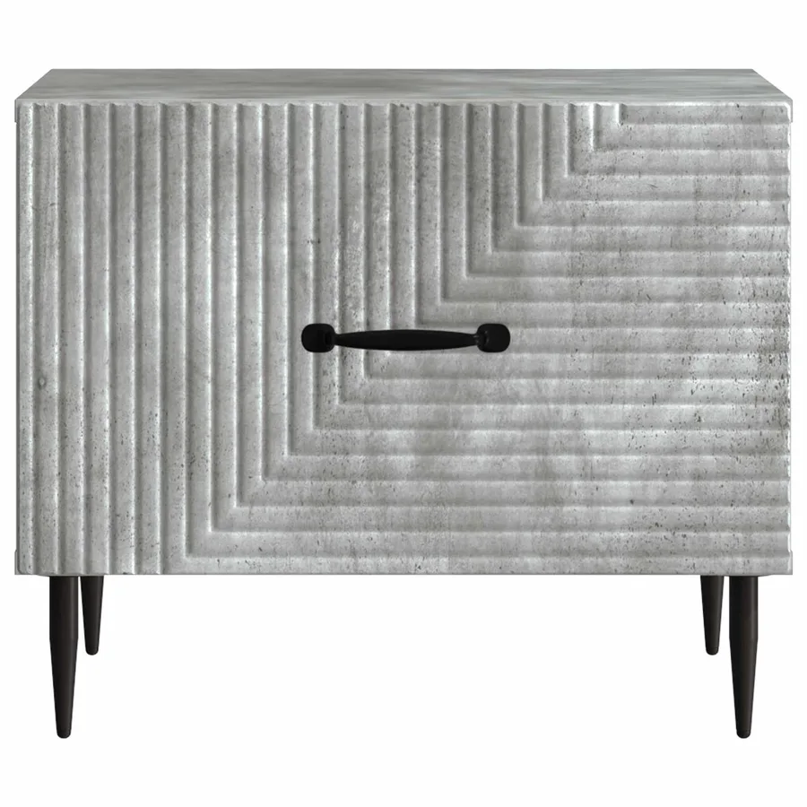 Table basse Gris béton 49 x 50 x 40 cm Bois d'ingénierie - 5