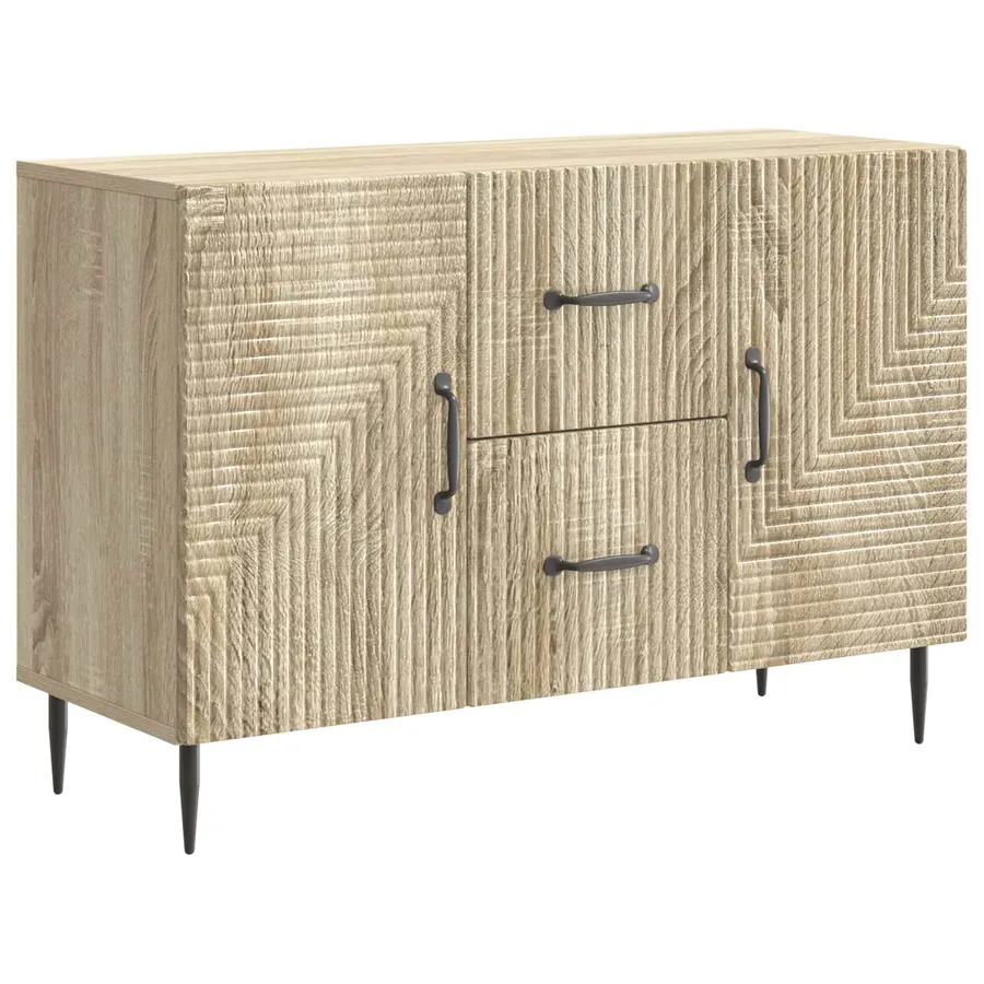 Buffet Chêne Sonoma 89 x 34,5 x 60 cm Bois d'ingénierie - 2