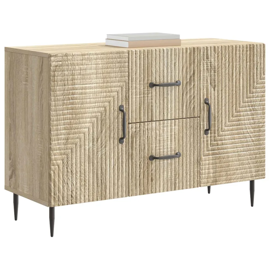 Buffet Chêne Sonoma 89 x 34,5 x 60 cm Bois d'ingénierie - 3