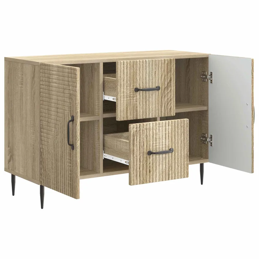 Buffet Chêne Sonoma 89 x 34,5 x 60 cm Bois d'ingénierie - 5