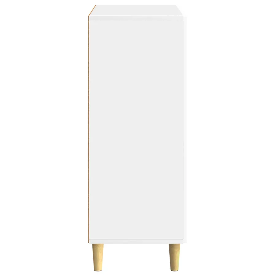 Buffet Blanc brillant 66 x 34,5 x 90 cm Bois d'ingénierie - 7
