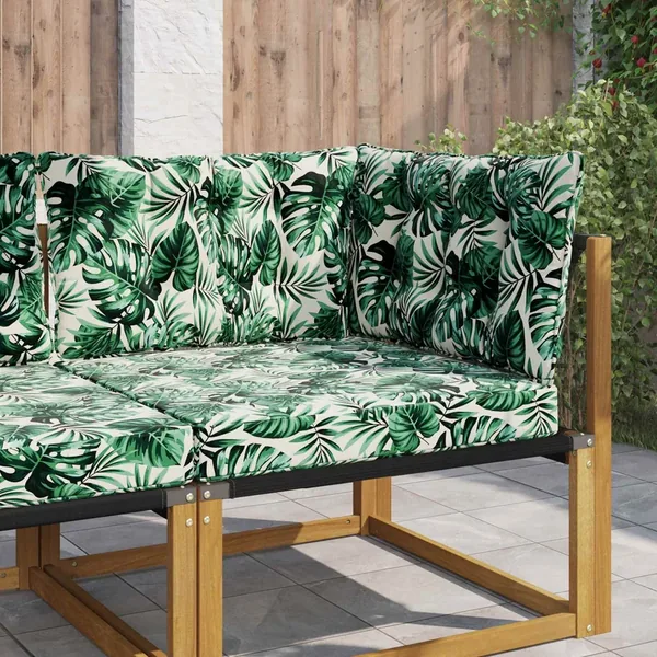 Coussin de canapé d'extérieur Polyester Motif feuille
