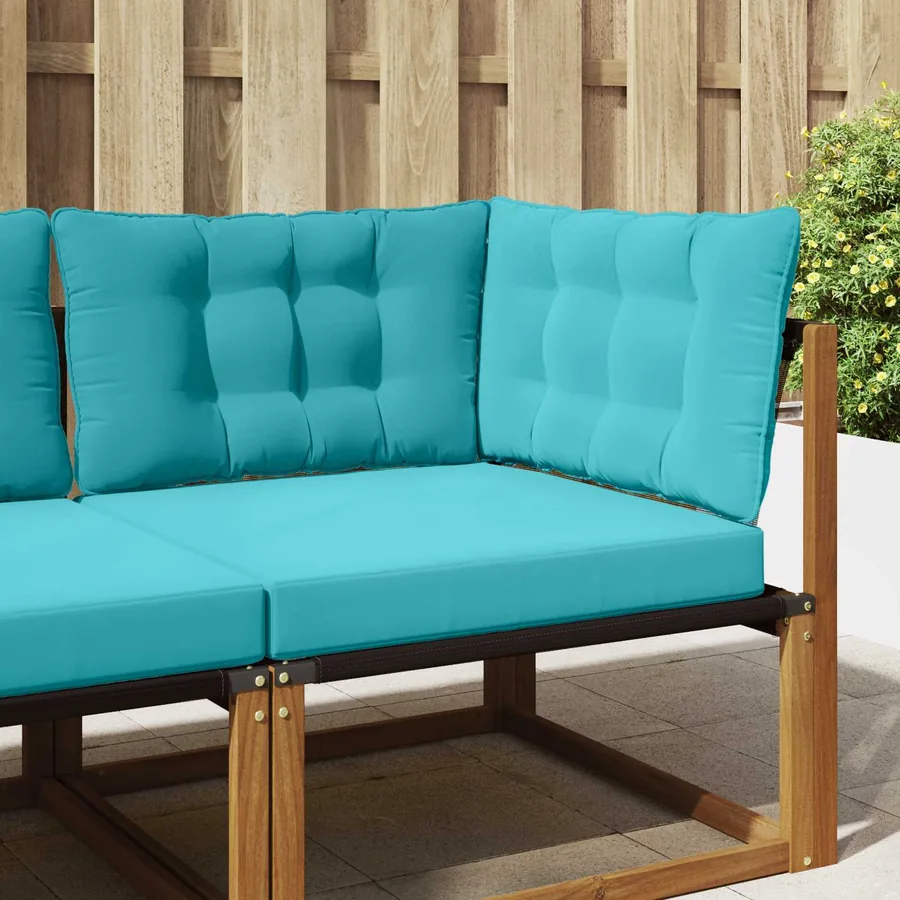 Coussin de canapé d'extérieur Polyester Turquoise