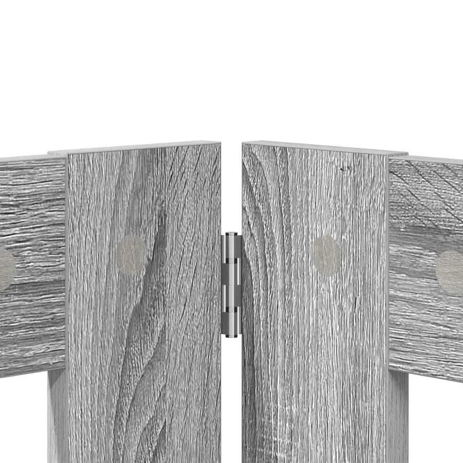 Porte de chien pliable avec supports 6 pcs Sonoma gris 482 cm - 4