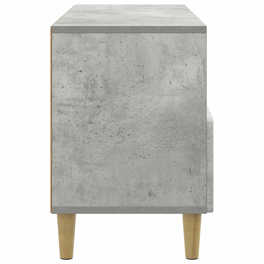 Meuble TV Gris béton 102 x 34,5 x 50 cm Bois d'ingénierie - 7