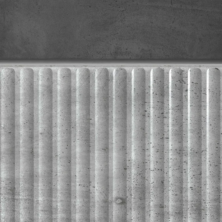 Meuble TV Gris béton 102 x 34,5 x 50 cm Bois d'ingénierie - 8