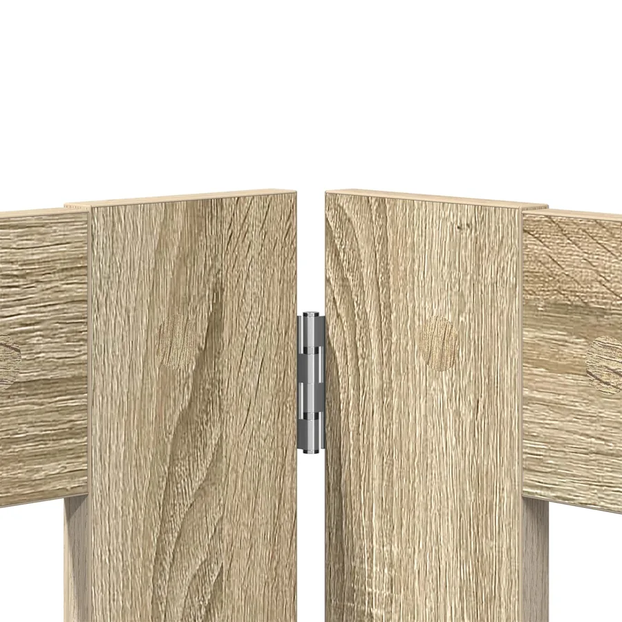 Porte de chien pliable avec supports 2 pcs Chêne Sonoma - 5