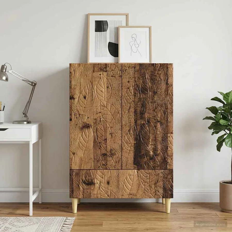 Buffet Bois ancien 66 x 34,5 x 95 cm Bois d'ingénierie