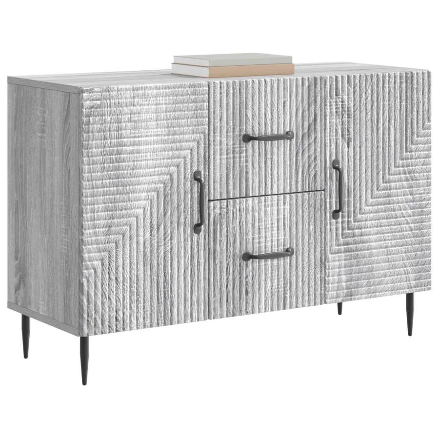 Buffet Sonoma gris 89 x 34,5 x 60 cm Bois d'ingénierie - 3
