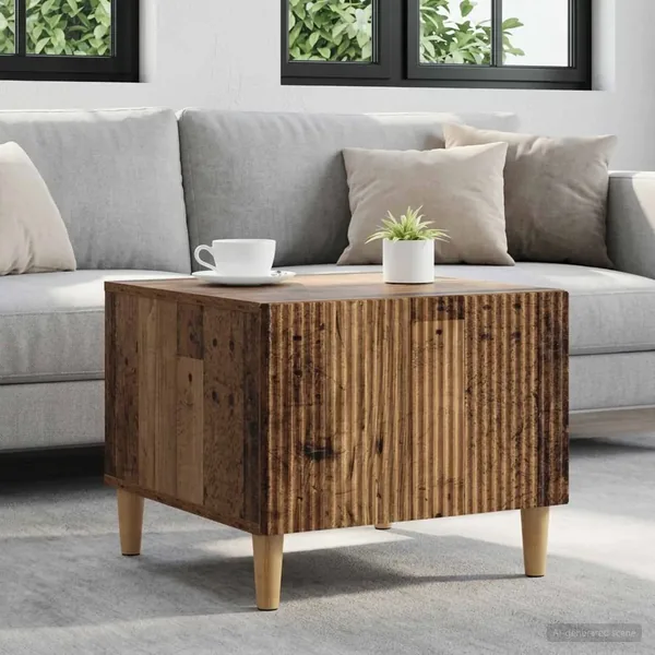 Table basse Bois ancien 49 x 50 x 40 cm Bois d'ingénierie