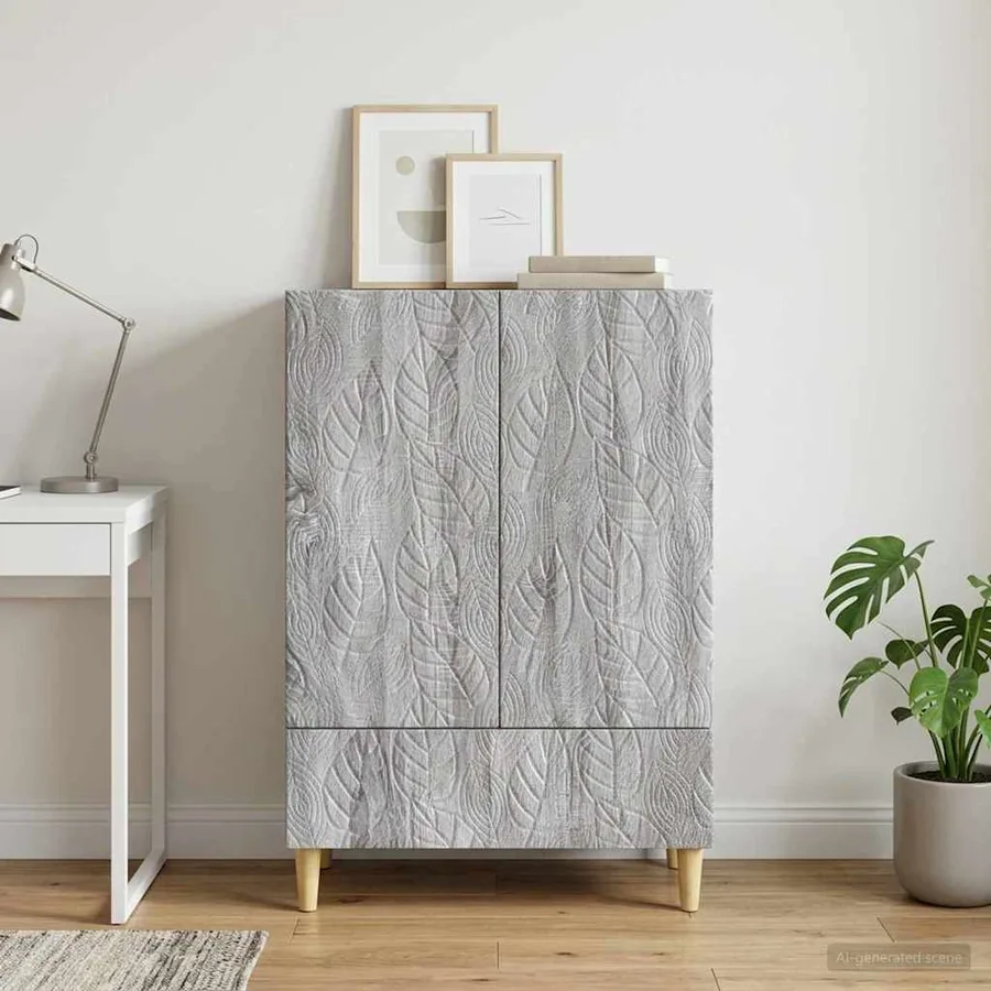 Buffet Sonoma gris 66 x 34,5 x 95 cm Bois d'ingénierie - 3