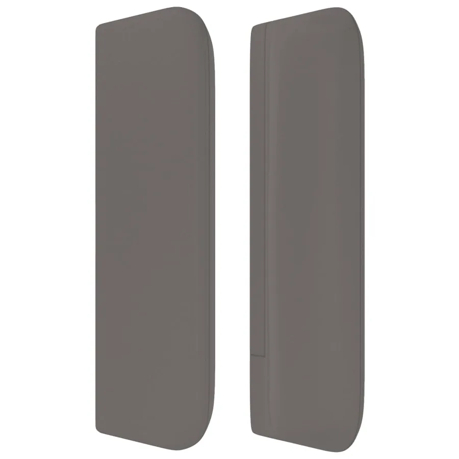 Tête de lit avec oreilles Gris 147x16x78/88 cm Similicuir - 4