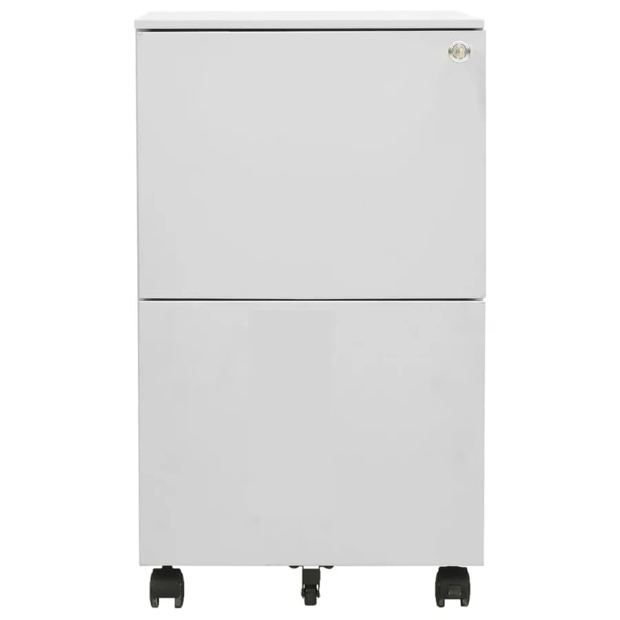 Classeur mobile Gris clair 39x45x67 cm Acier - 2