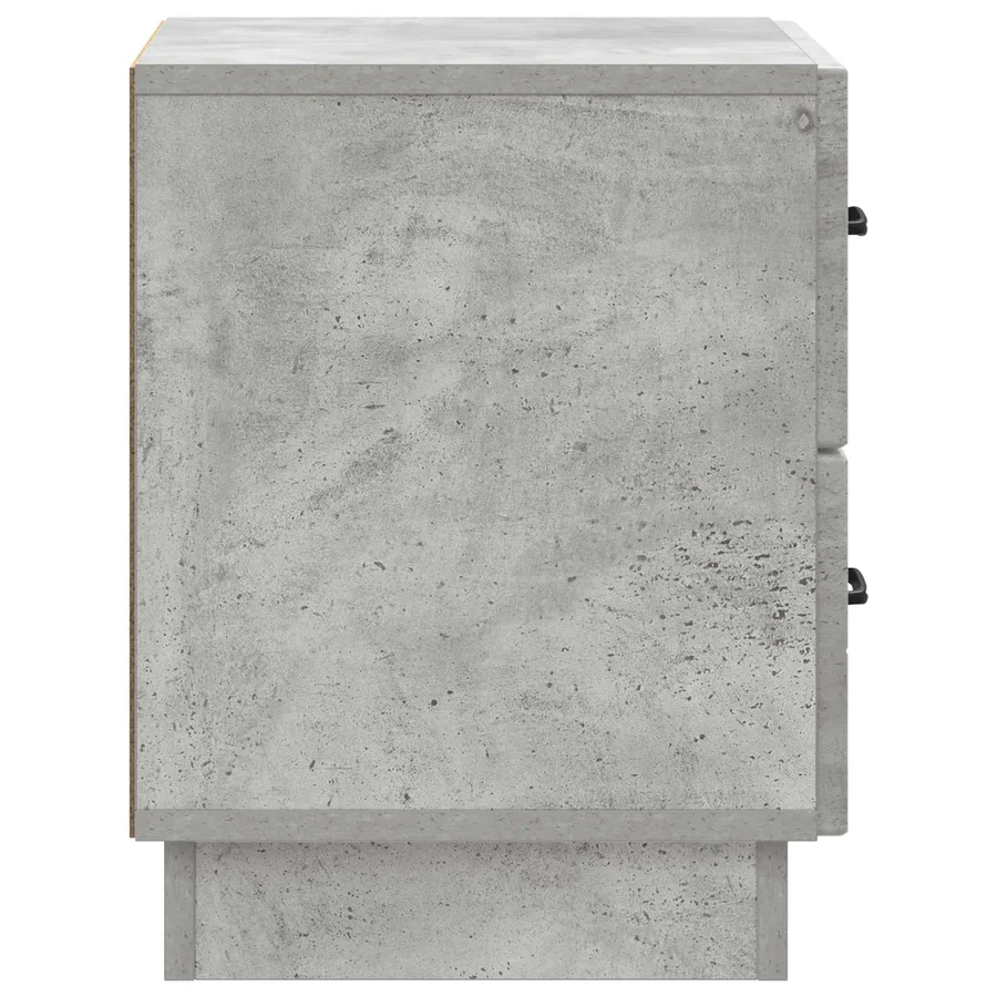 Cabinet de chevet avec tiroir Gris béton 43 x 34,5 x 44,5 cm - 6