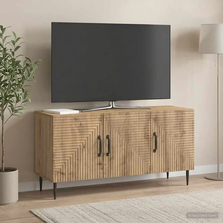 Meuble TV 99 x 34,5 x 50 cm Chêne artisanal Bois d'ingénierie