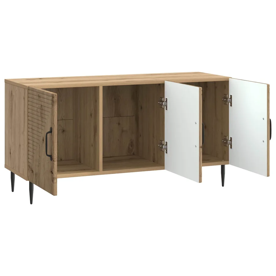 Meuble TV 99 x 34,5 x 50 cm Chêne artisanal Bois d'ingénierie - 5