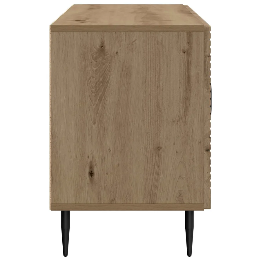 Meuble TV 99 x 34,5 x 50 cm Chêne artisanal Bois d'ingénierie - 7