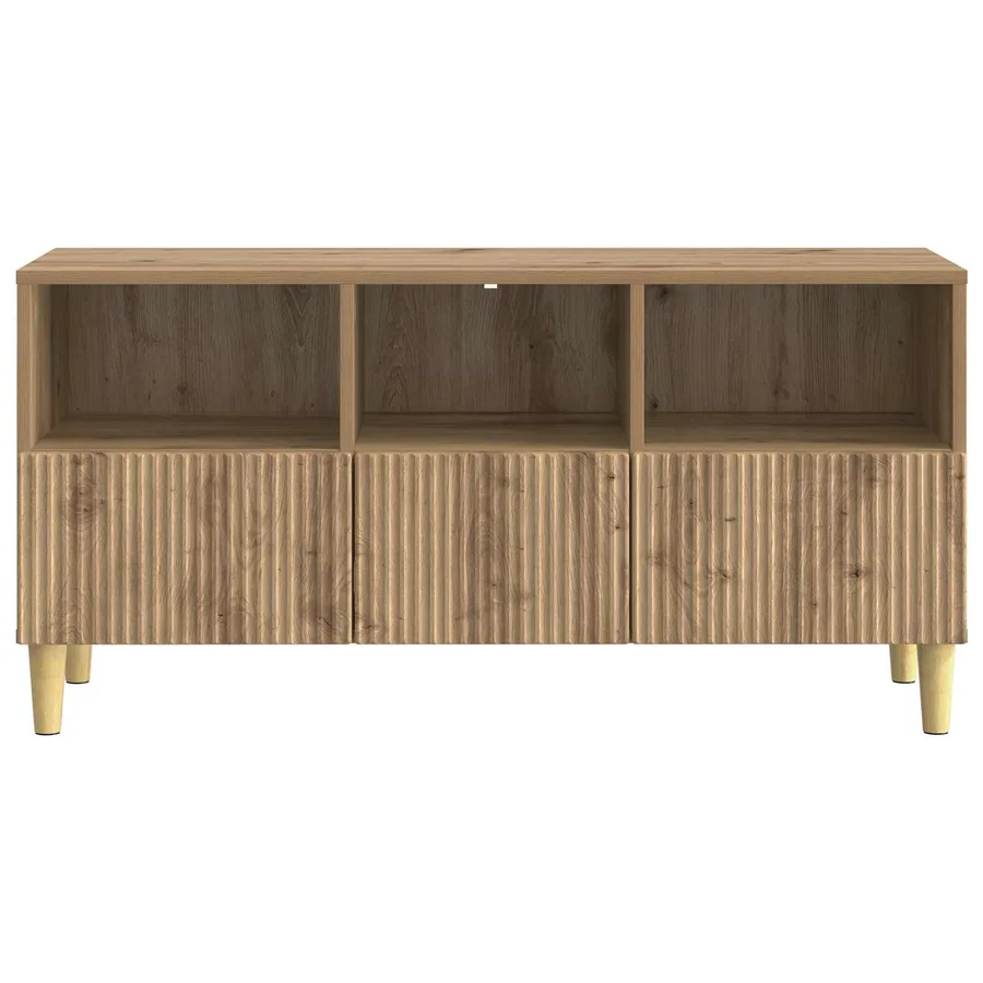 Meuble TV 102 x 34,5 x 50 cm Chêne artisanal Bois d'ingénierie - 6