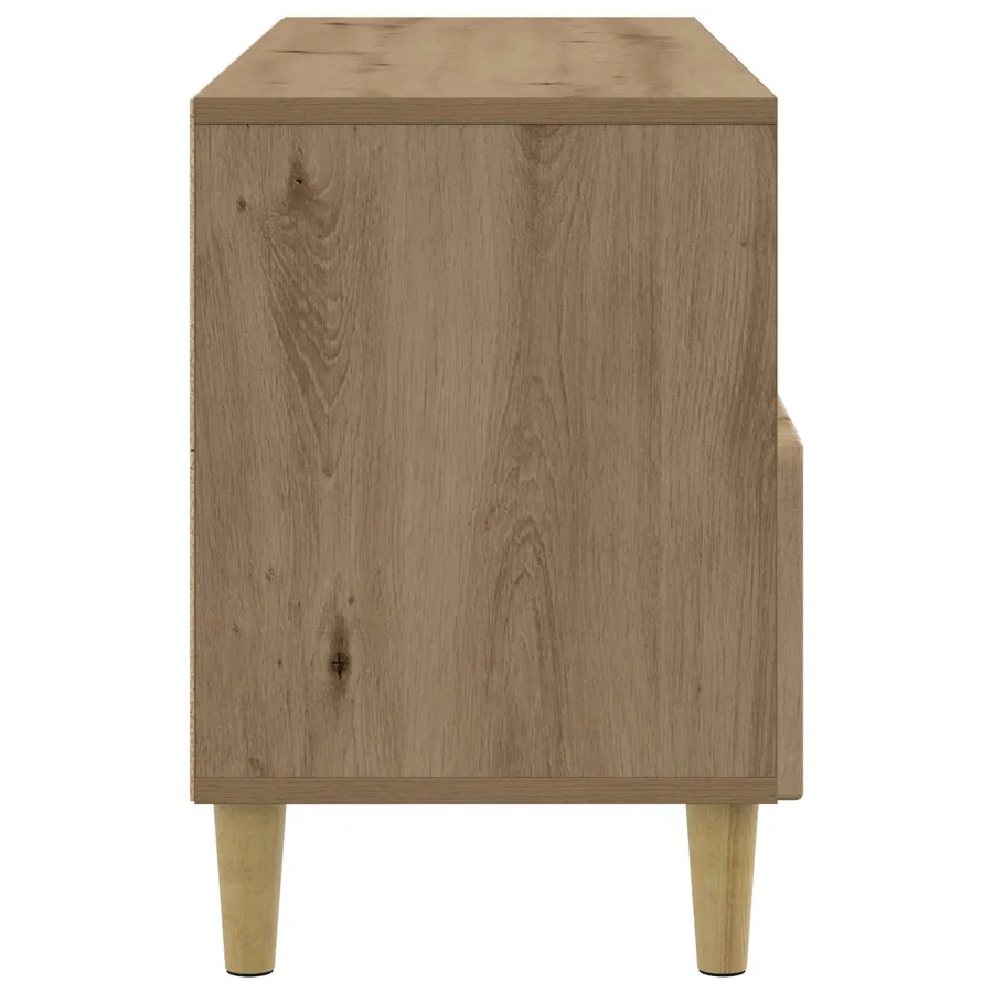 Meuble TV 102 x 34,5 x 50 cm Chêne artisanal Bois d'ingénierie - 7
