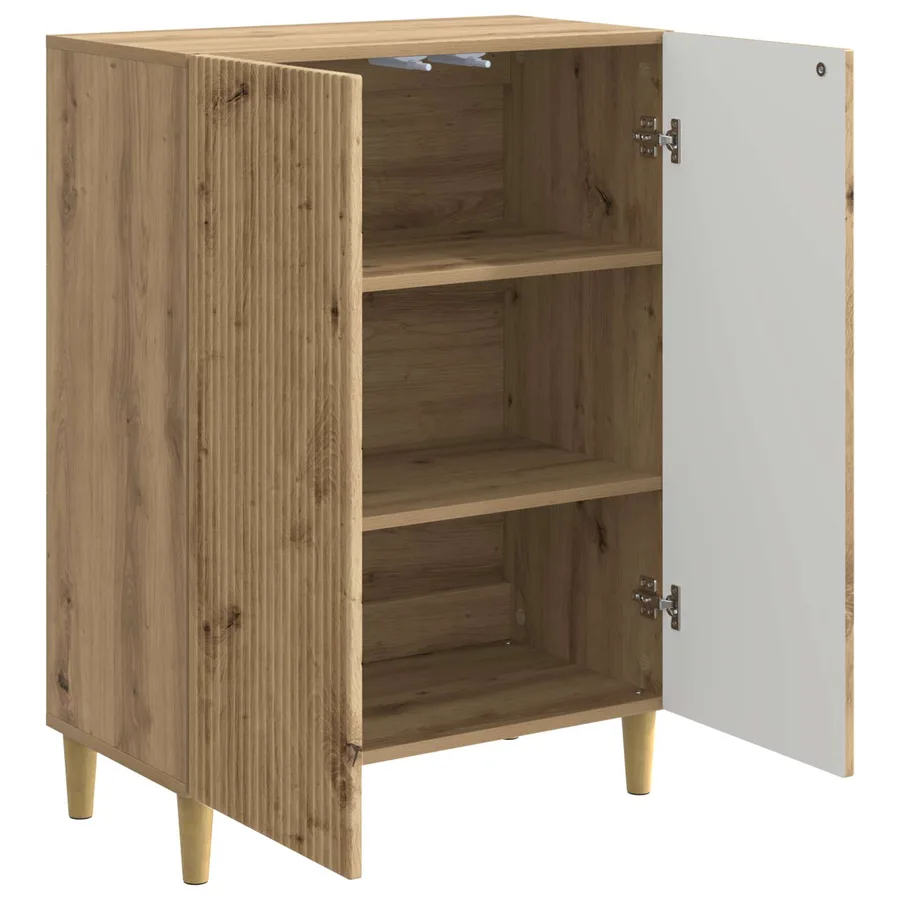 Buffet Chêne artisanal 66 x 34,5 x 90 cm Bois d'ingénierie - 5