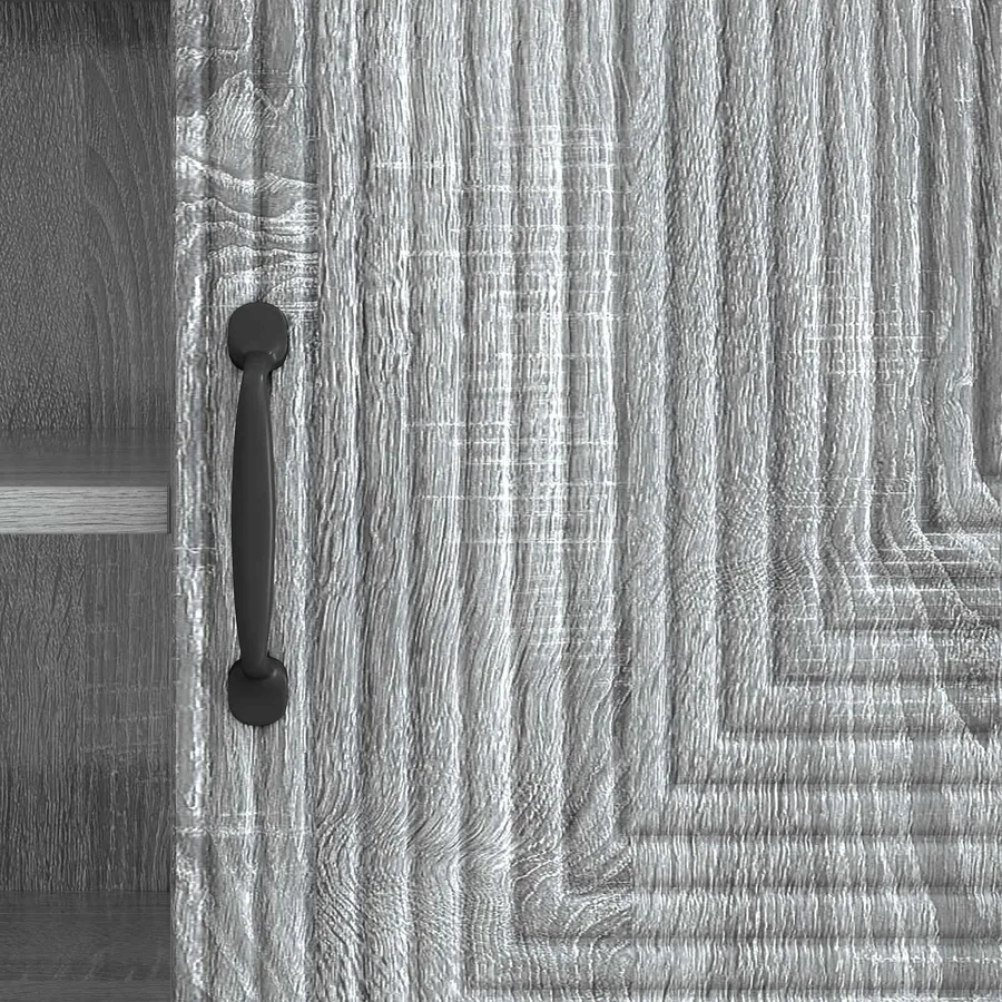 Meuble TV Sonoma gris 150 x 31 x 50 cm Bois d'ingénierie - 10