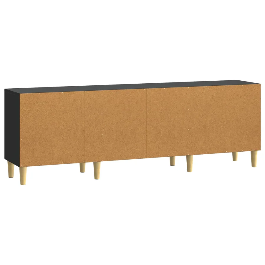 Meuble TV 150 x 31 x 50 cm Noir Bois d'ingénierie - 7