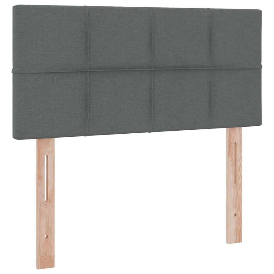 Lit avec rangement et matelas Gris foncé 100 x 200 cm - 9
