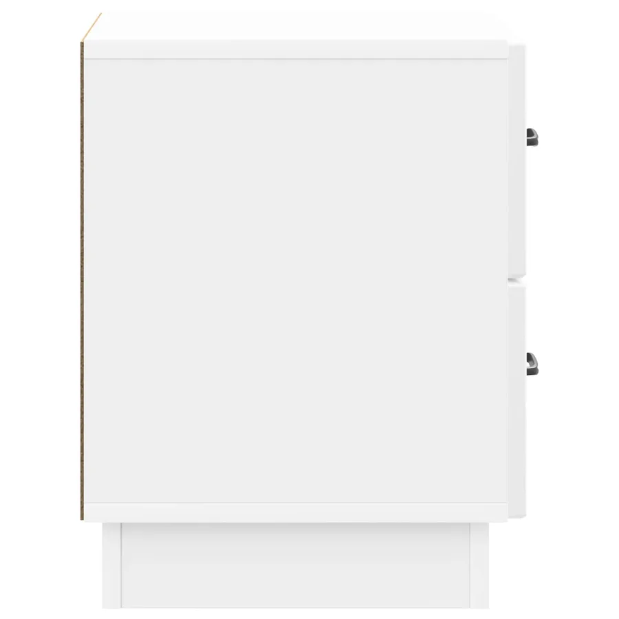 Cabinet de chevet Blanc brillant 43 x 34,5 x 44,5 cm - 6