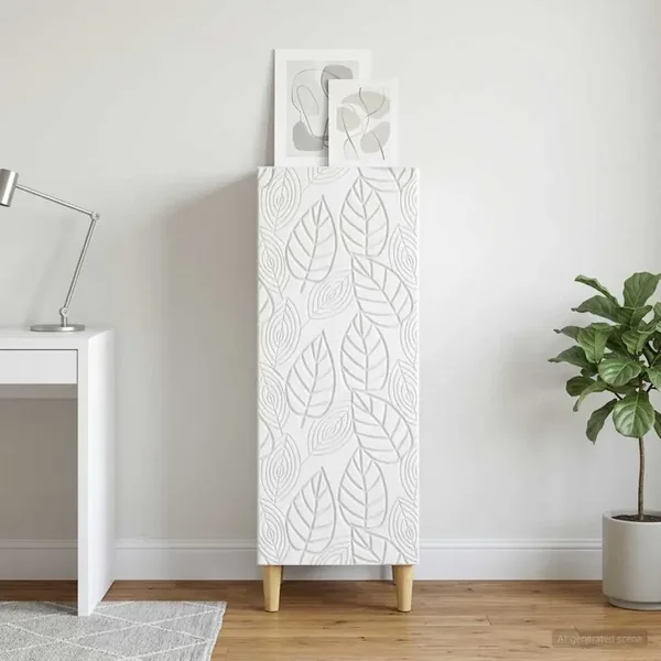 Buffet Blanc 33 x 34,5 x 90 cm Bois d'ingénierie