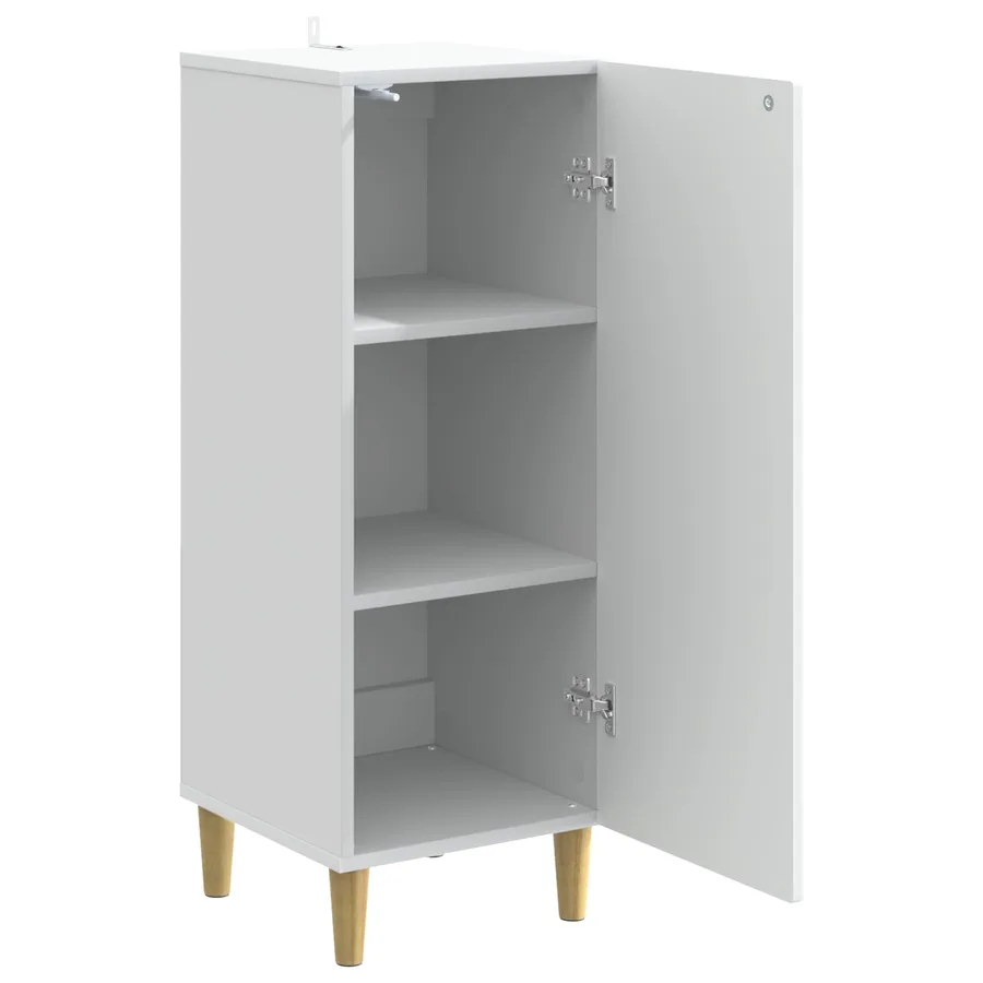 Buffet Blanc 33 x 34,5 x 90 cm Bois d'ingénierie - 4