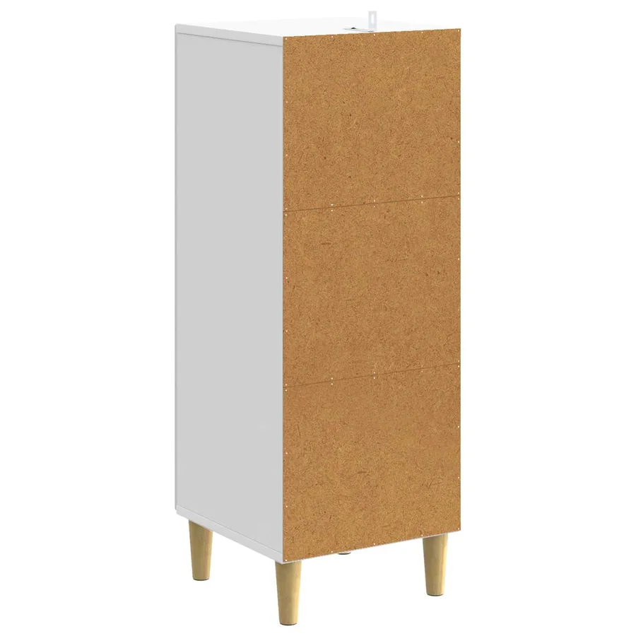 Buffet Blanc 33 x 34,5 x 90 cm Bois d'ingénierie - 7