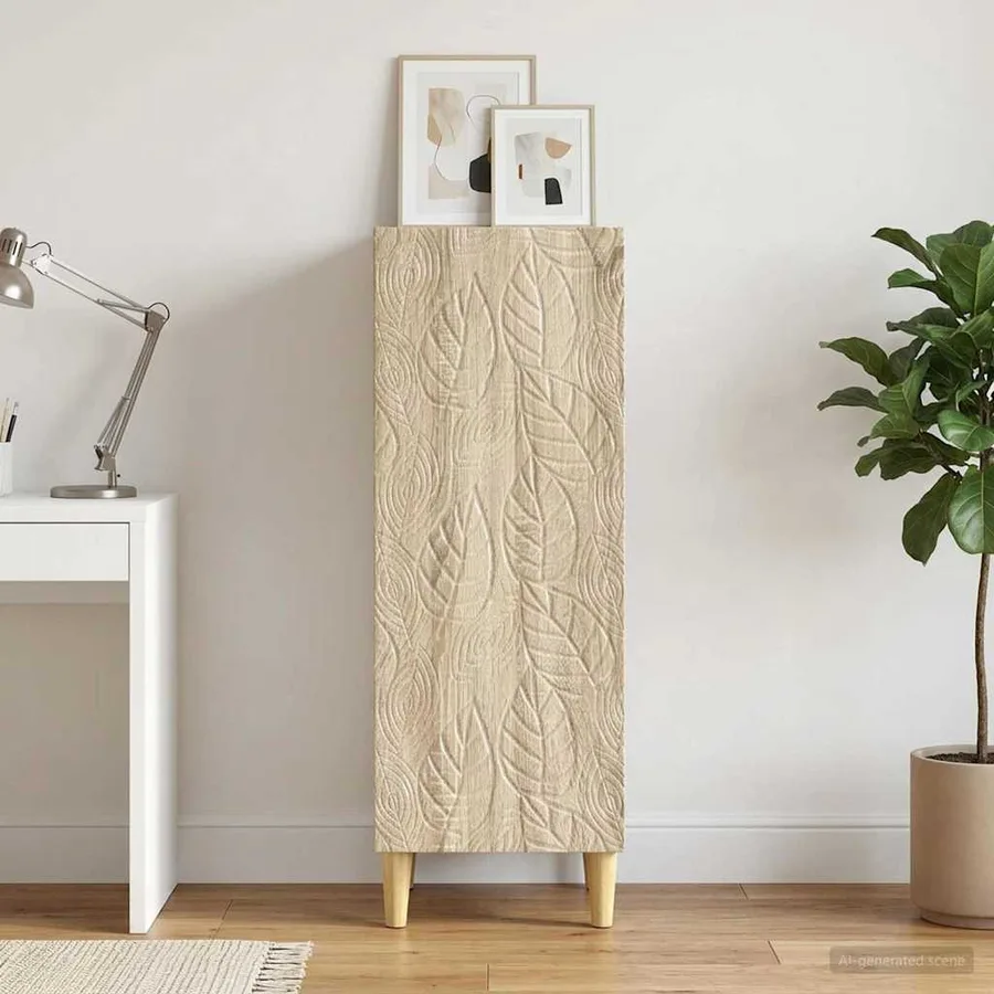 Buffet Chêne Sonoma 33 x 34,5 x 90 cm Bois d'ingénierie - 3