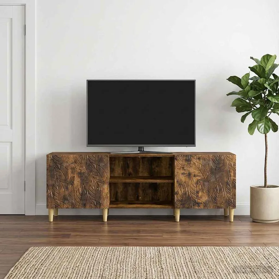 Meuble TV 150 x 31 x 50 cm Chêne fumé Bois d'ingénierie - 3