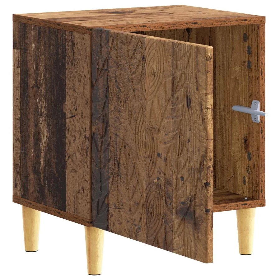 Table de chevet Bois ancien 43 x 34,5 x 50 cm Bois d'ingénierie - 3