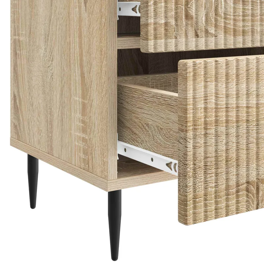 Cabinet de chevet 2 pcs Chêne Sonoma 43 x 34,5 x 47,5 cm - 11